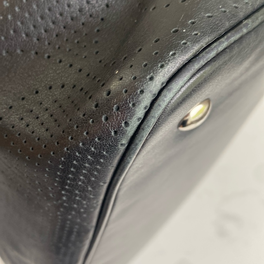 Coach 21938 Signature "C" Perforated Leather Handbag. - Picture 11 of 17